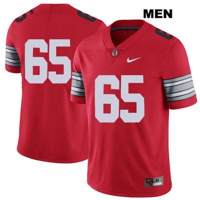 Men's NCAA Ohio State Buckeyes Phillip Thomas #65 College Stitched 2018 Spring Game No Name Authentic Nike Red Football Jersey ZI20Q85MQ